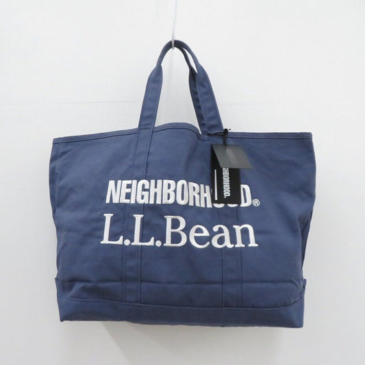 Neighborhood L L Bean Grocery Tote Bag 241PXLBN CG01 Navy Excellent Condition