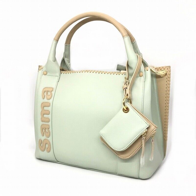 Samantha Thavasa Wind Tote Bag 2110190542 Mint Color Near Mint