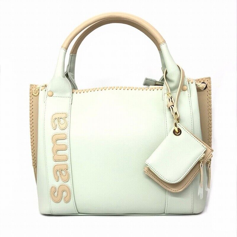 Samantha Thavasa Wind Tote Bag 2110190542 Mint Color Near Mint