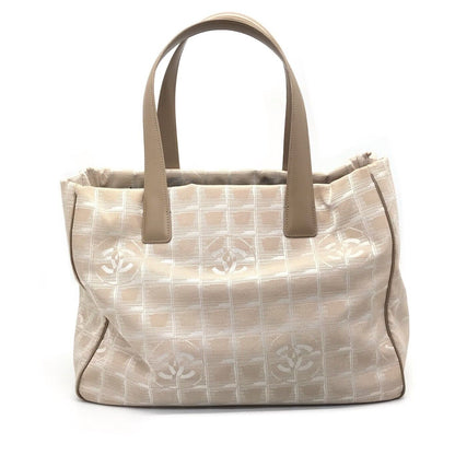 Chanel New Travel Line Tote Bag Coco Mark A15991 Beige