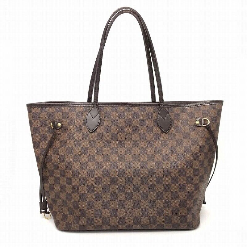 Louis Vuitton Damier Neverfull MM Tote Bag N41358 Brown Good Condition