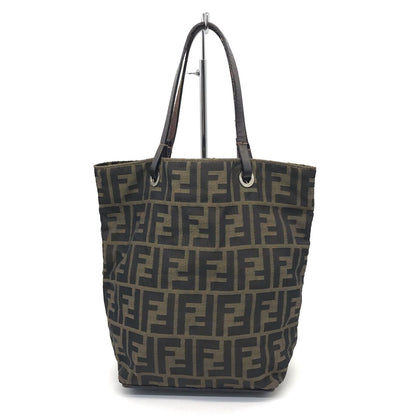 Fendi Zucca Pattern Mini Tote Bag 2220 26598 099 Brown Good Condition