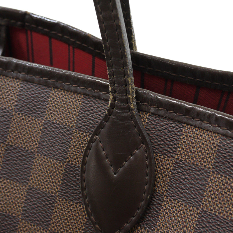 Louis Vuitton Damier Neverfull MM Tote Bag N51105 Brown