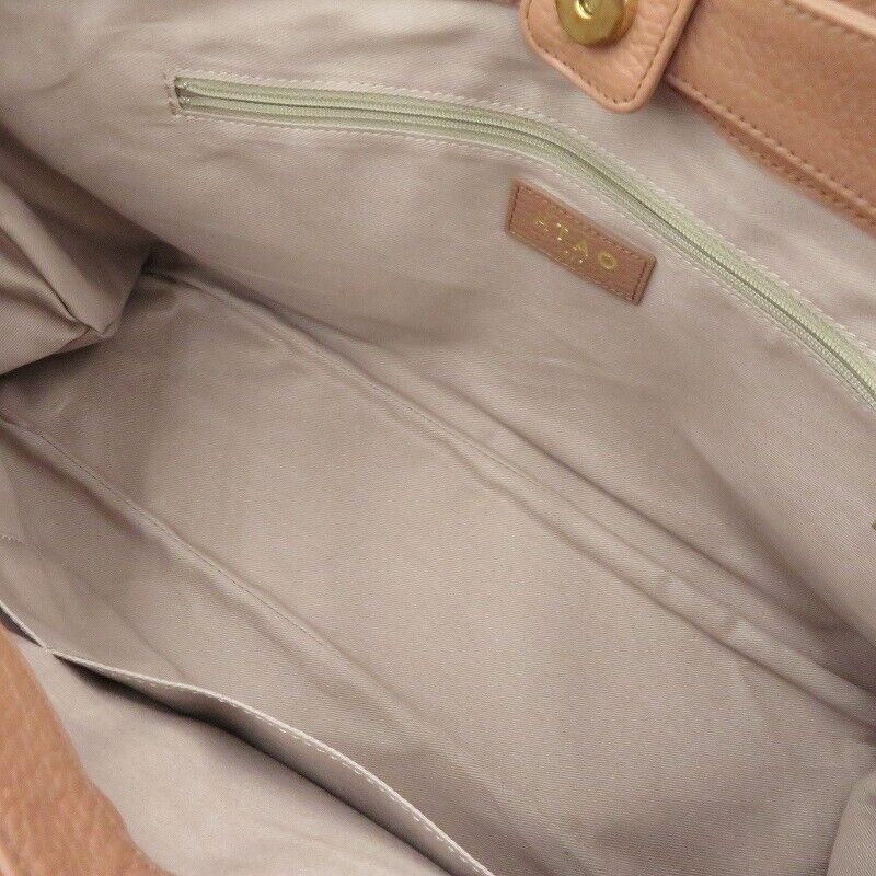 Atao Elvi Tote Bag Shoulder Beige Good Condition