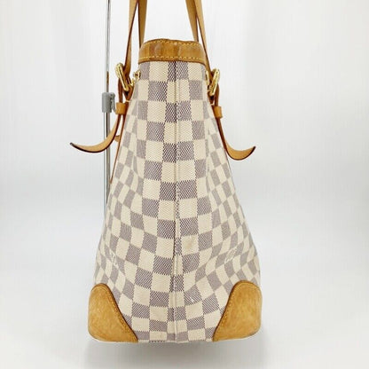 Louis Vuitton N51206 Damier Azur Hampstead MM Tote Bag White