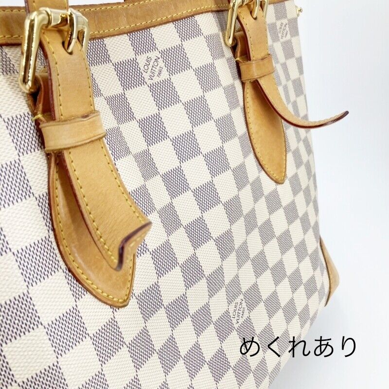 Louis Vuitton N51206 Damier Azur Hampstead MM Tote Bag White