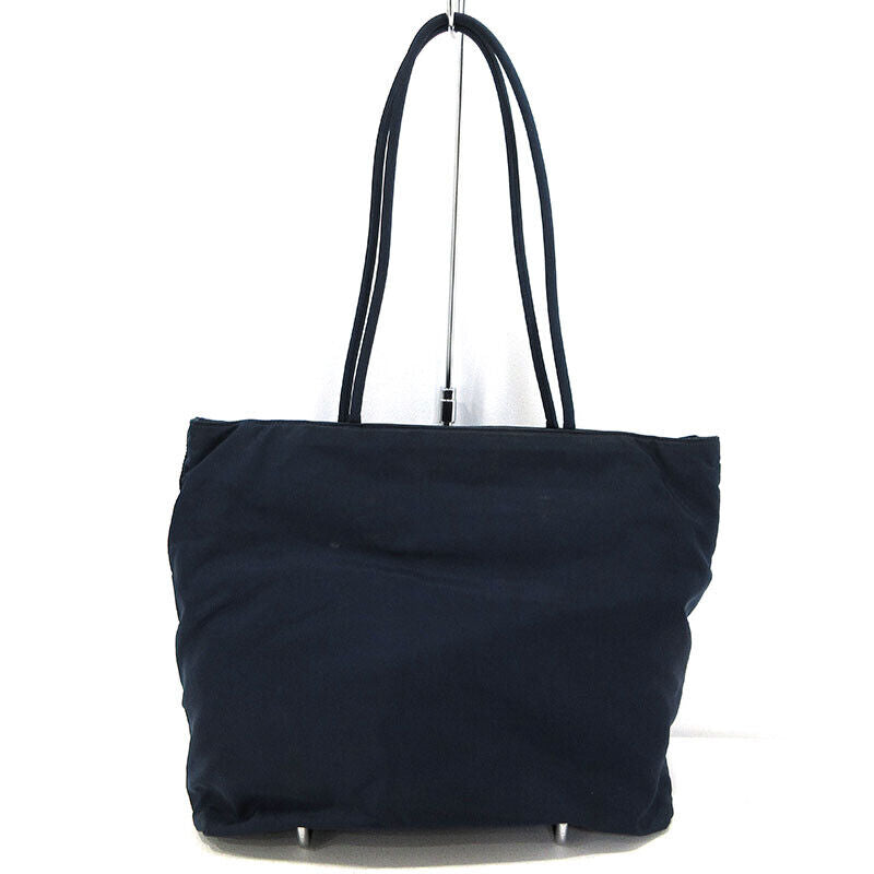 Prada Testuto Tote Bag Navy Good Condition