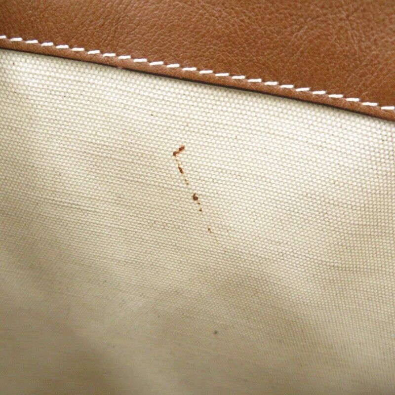 Bally Crystalia Tote Bag 341208111 Brown Logo Good Condition