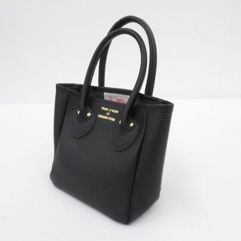 Young Olsen Embossed Leather Tote Bag XS Black Excellent Condition