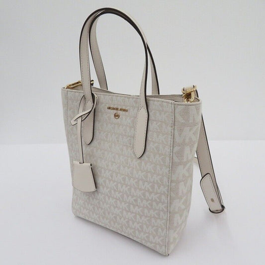 Michael Kors Sinclair Shopper Tote Shoulder Bag 2way 30T2G5ST0I121 White