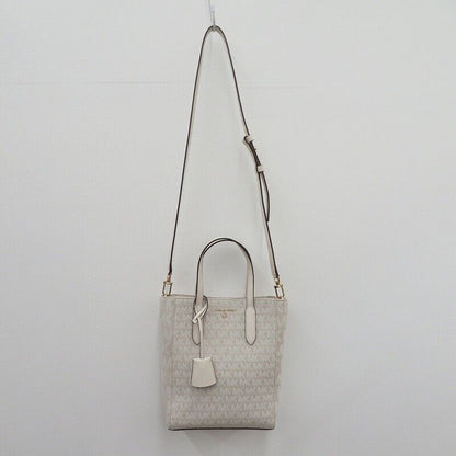 Michael Kors Sinclair Shopper Tote Shoulder Bag 2way 30T2G5ST0I121 White