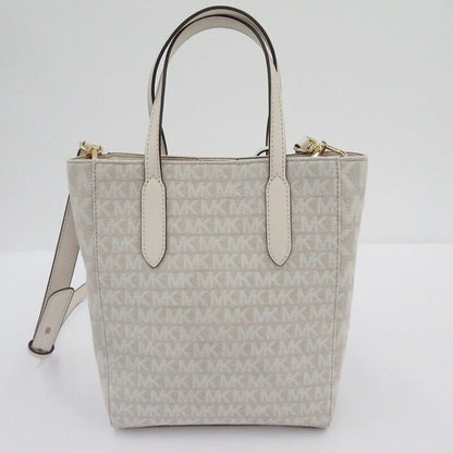 Michael Kors Sinclair Shopper Tote Shoulder Bag 2way 30T2G5ST0I121 White