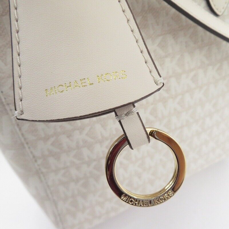 Michael Kors Sinclair Shopper Tote Shoulder Bag 2way 30T2G5ST0I121 White