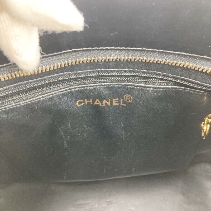 Chanel A01804 Reproduction Tote Bag Black Coco Mark Zipper Closure