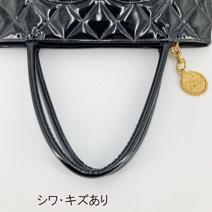 Chanel A01804 Reproduction Tote Bag Black Coco Mark Zipper Closure