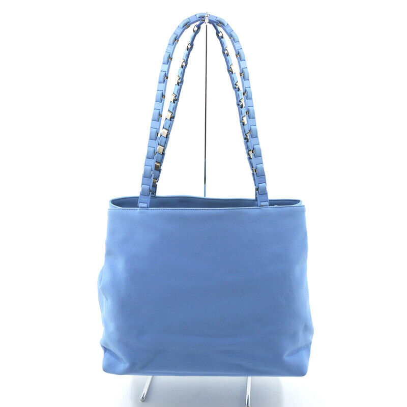 Salvatore Ferragamo Tote Bag Light Blue AU 21 1227 Good Condition