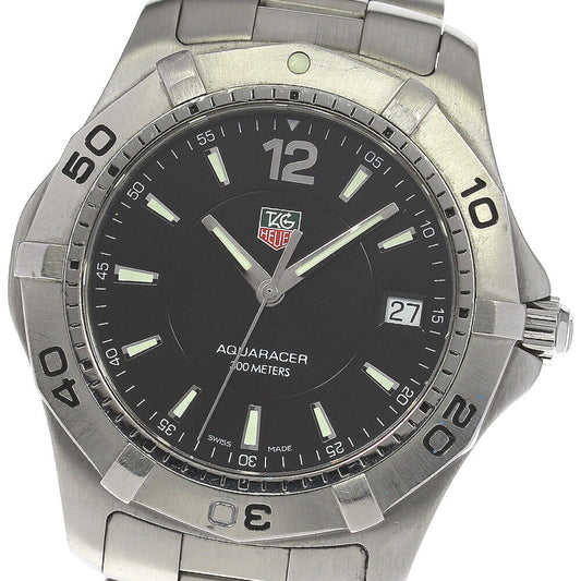 With Belt Tag Heuer Waf1110 Aquaracer Date Quartz Men's 812782 Ev10