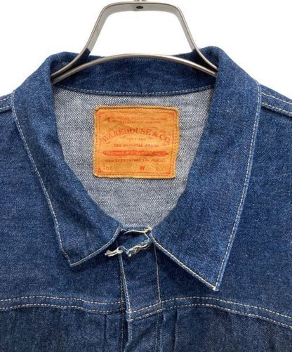 Warehouse T Back 1st Denim Jacket Blue Cotton Men Size L Good Condition