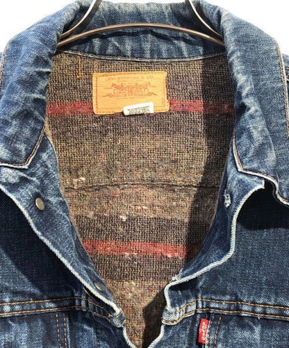 Levis Blanket Lined Denim Jacket Indigo Good Condition