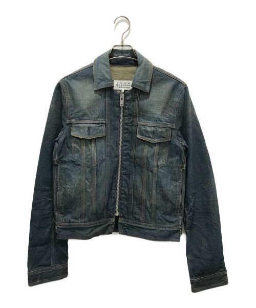 Maison Margiela 10 Distressed Zip Up Denim Jacket S50AM0255 Men Size S