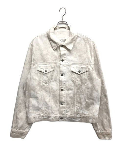 Maison Margiela Vintage Wash Denim Jacket S50AM0483 White Men Size M