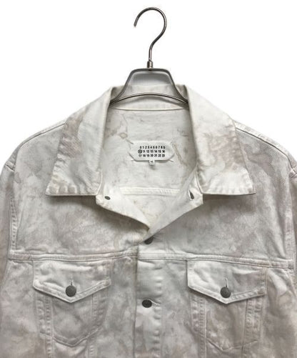 Maison Margiela Vintage Wash Denim Jacket S50AM0483 White Men Size M