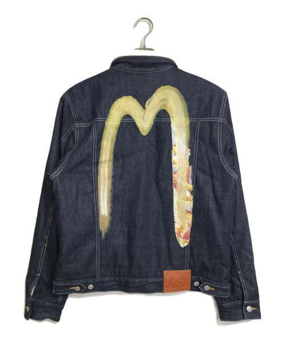 Evisu 2 Layer Brush Stroke Diecock Sherpa Lined Denim Jacket 2EAHTM2DJ706RXCT XL