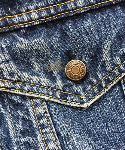 Levs 4th Denim Jacket Button Back 524 Bige Uneven V Indigo