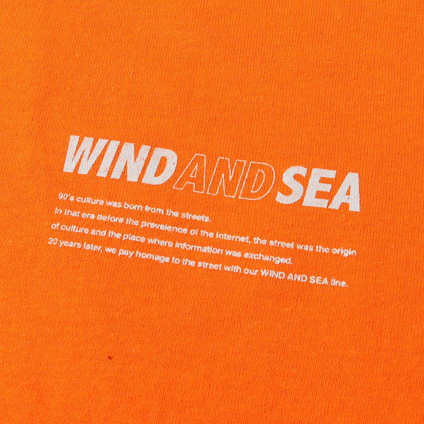 Wind And Sea Windan T-Shirt Size S Hankyu Limited Brand Logo Crew Neck Short Sle