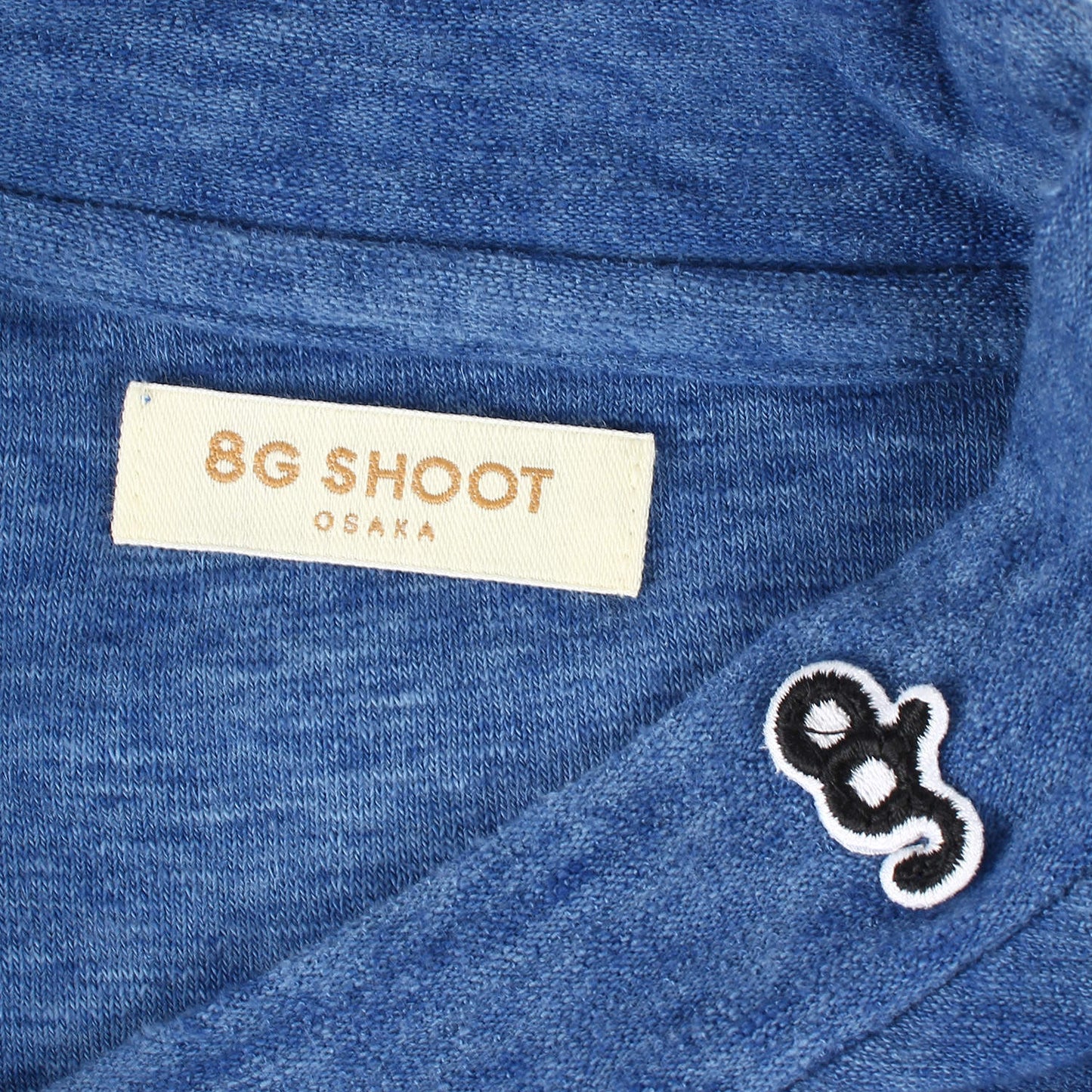 8G Shoot Age T-Shirt Size M 23Ss Logo Embroidery Organic Pile Mock Neck