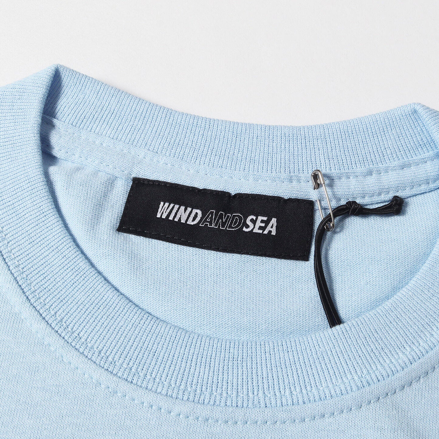 Wind And Sea Windand T-Shirt Size S Hankyu Limited Brand Logo Crew Neck Blue Top