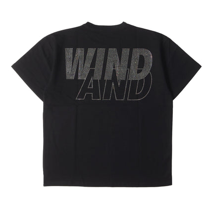 Wind And Sea Windan T-Shirt Size M 22Ss Rhinestone Logo Heavy Weight Crew Neck B