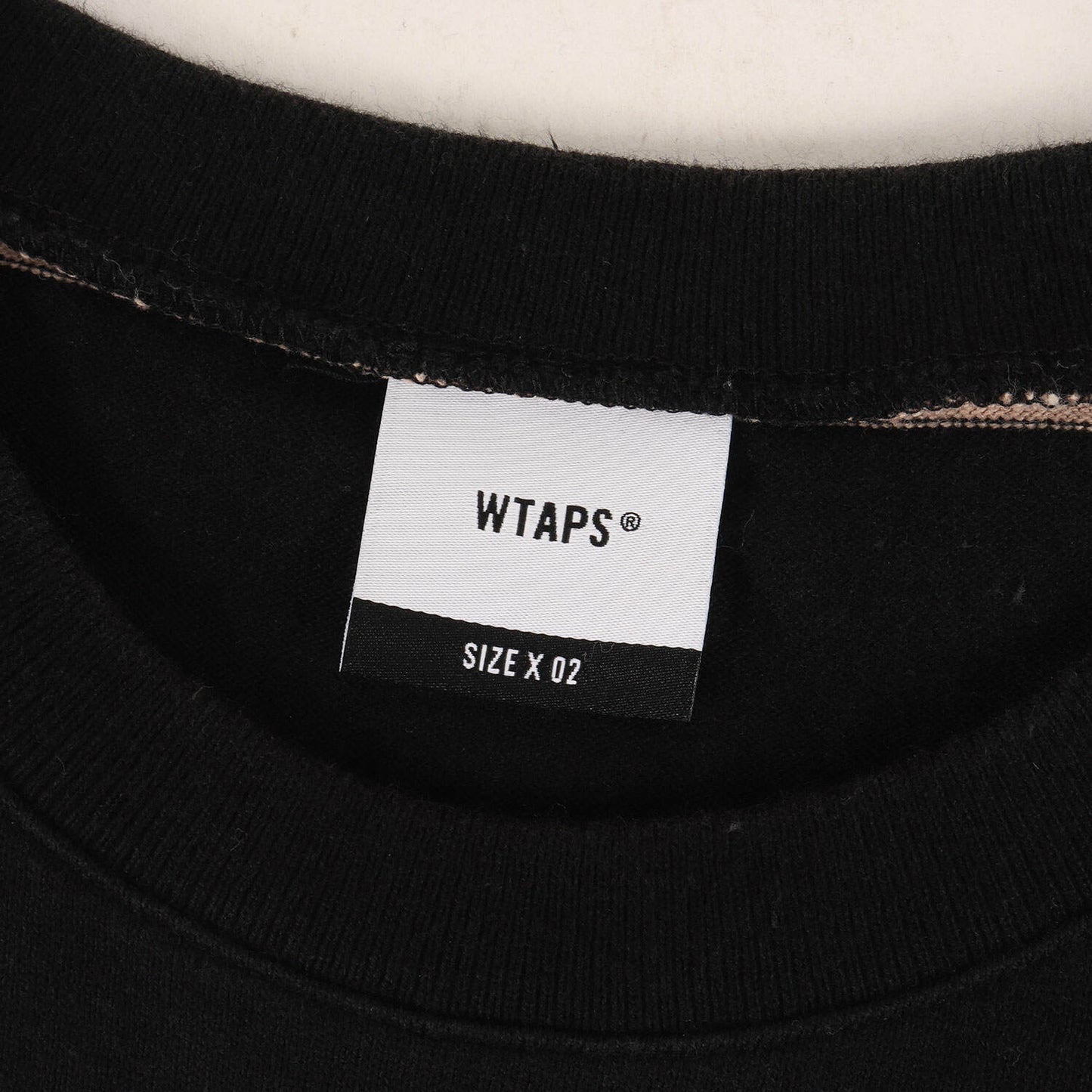 Wtaps Double Taps T-Shirt Size M 20Ss Logo Embroidery Multi-Border Long Sleeve V