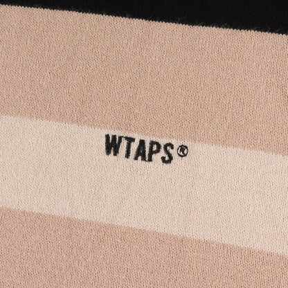 Wtaps Double Taps T-Shirt Size M 20Ss Logo Embroidery Multi-Border Long Sleeve V