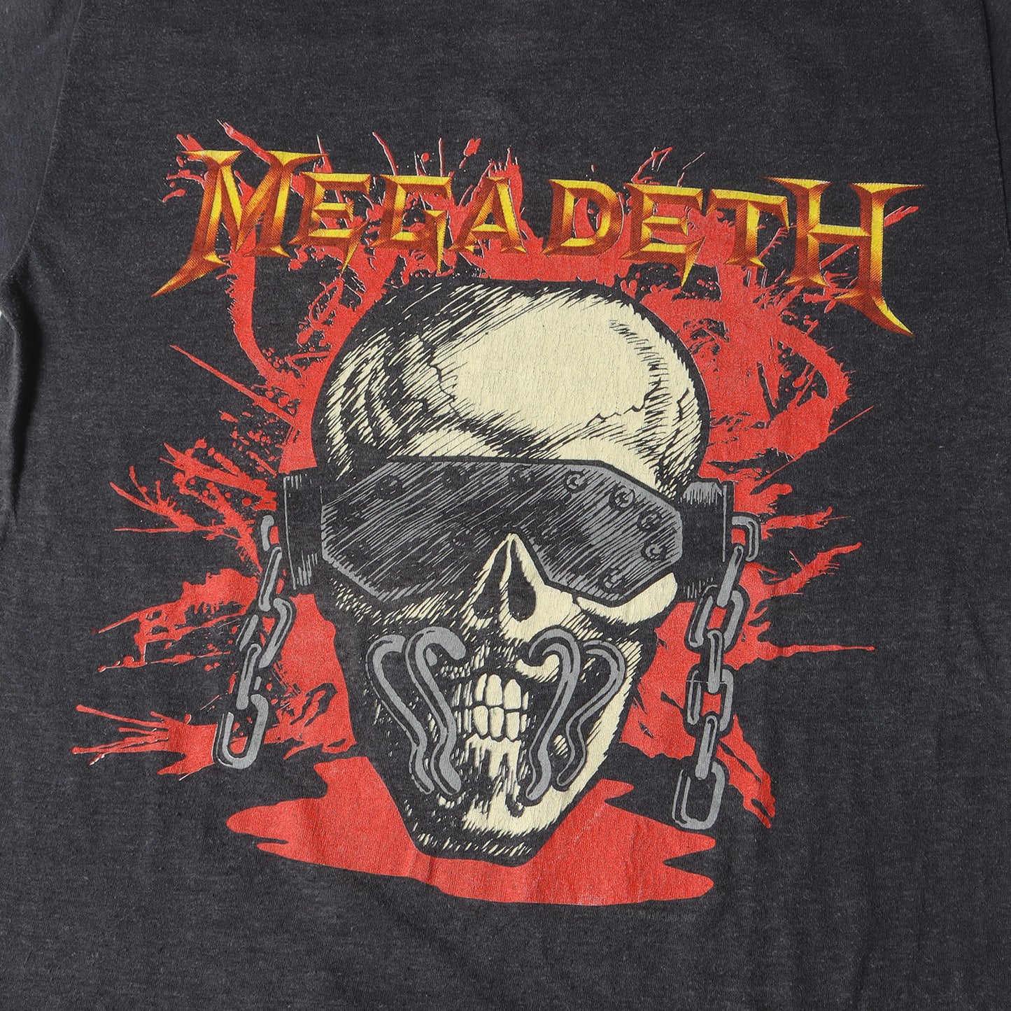 80S Megadeth Wake-Up Dead Tour 1987 Crew Neck Short Sleeve T-Shirt Black See Siz