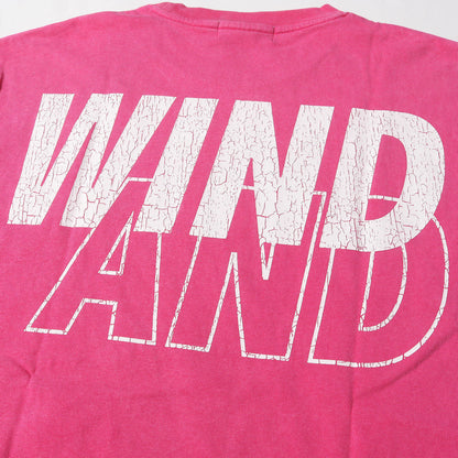 Wind And Sea Windan T-Shirt Size M 23Ss Pigment Dye Crack Processing Logo Heavy