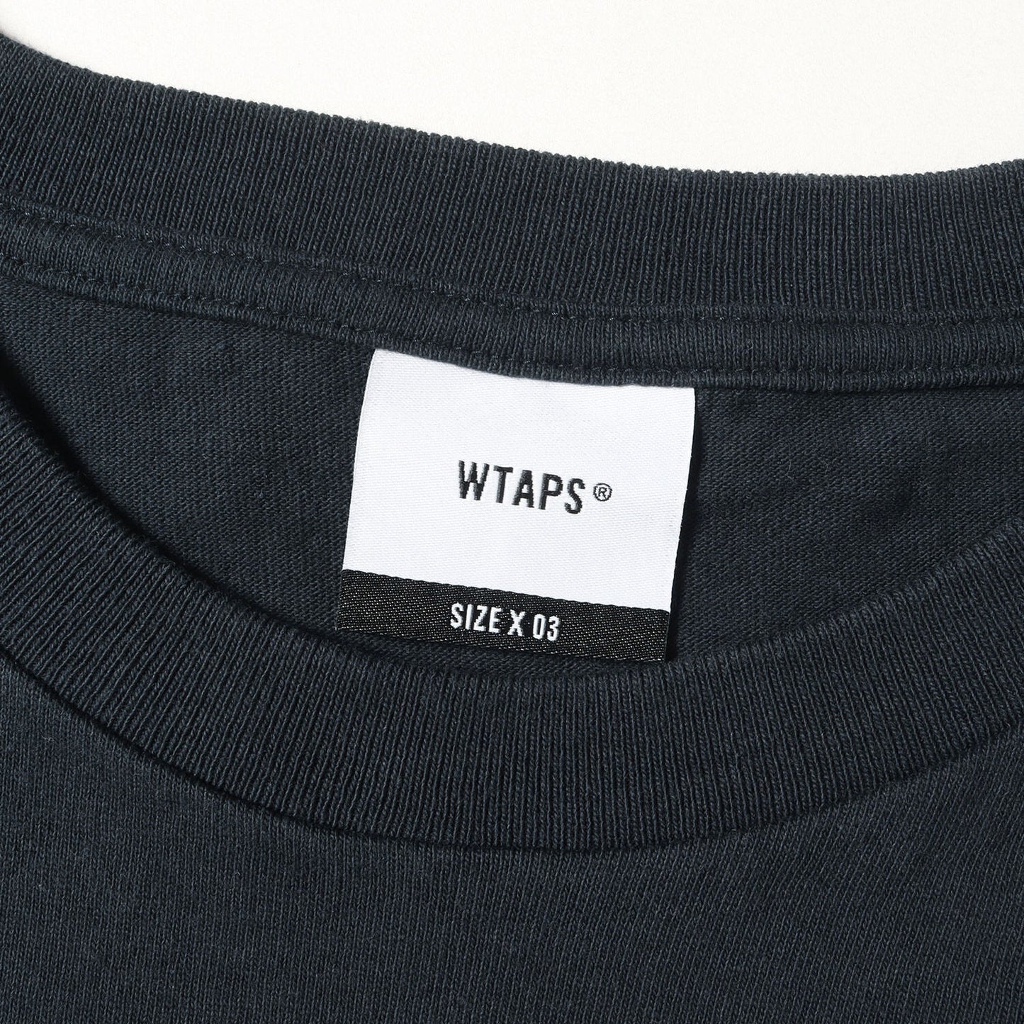 Wtaps Double Taps T-Shirt Size L 22Ss Brand Logo Crew Neck Ransom / Ss Navy Tops