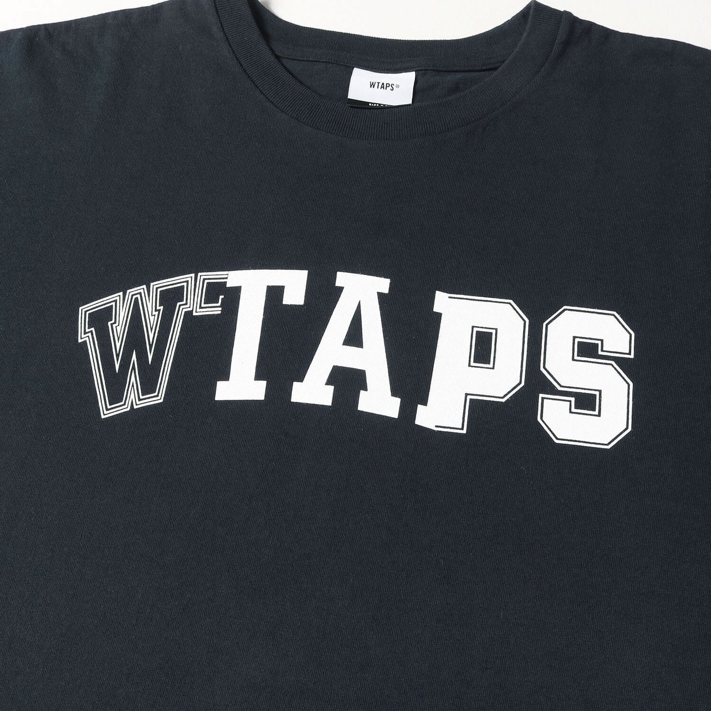 Wtaps Double Taps T-Shirt Size L 22Ss Brand Logo Crew Neck Ransom / Ss Navy Tops