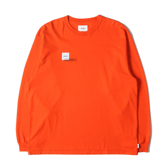 Wtaps Double Taps T-Shirt Size M 23Ss Lab Limited Heavy Long Sleeve Orange Tops