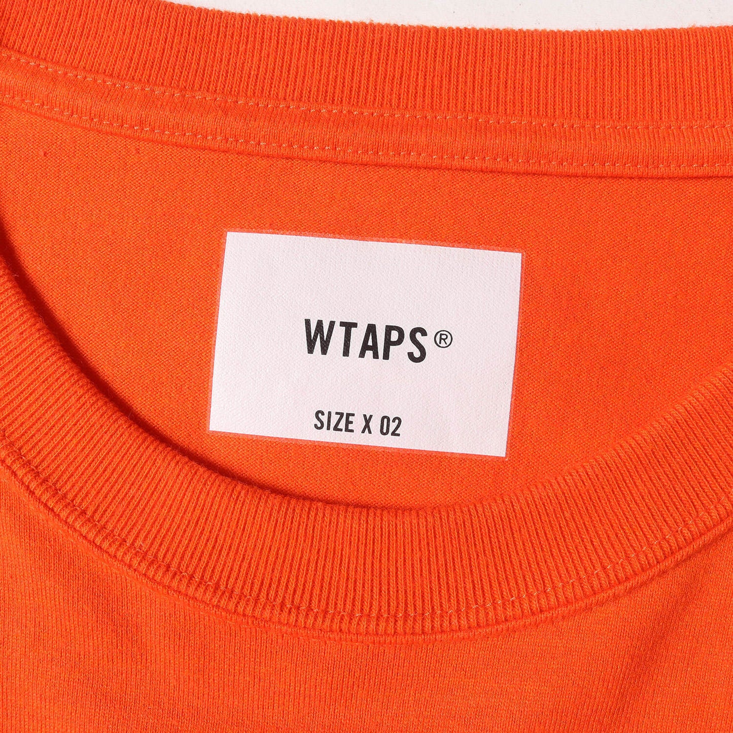 Wtaps Double Taps T-Shirt Size M 23Ss Lab Limited Heavy Long Sleeve Orange Tops