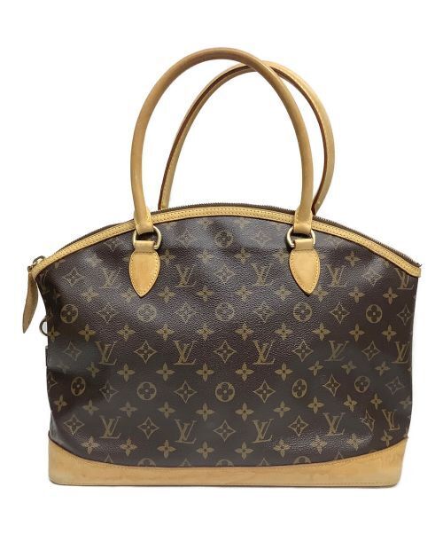 Louis Vuitton Tote Bag Rock It Horizontal M40104 Brown Women Zipper Closure