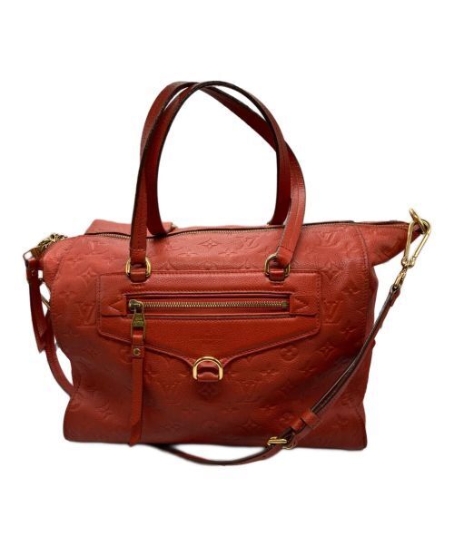 Louis Vuitton Tote Bag Monogram Empreinte Bastille MM Red M50048 2way Women