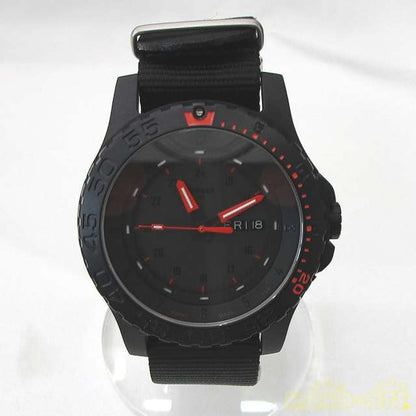 Traser Men Wristwatch Type 6 MIL G Red Combat Black Quartz Analog Excellent