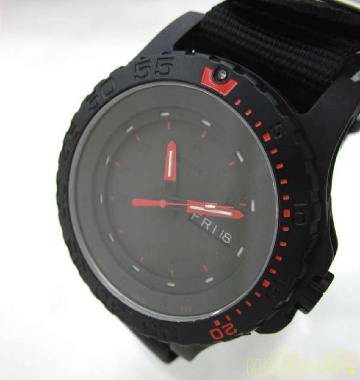 Traser Men Wristwatch Type 6 MIL G Red Combat Black Quartz Analog Excellent