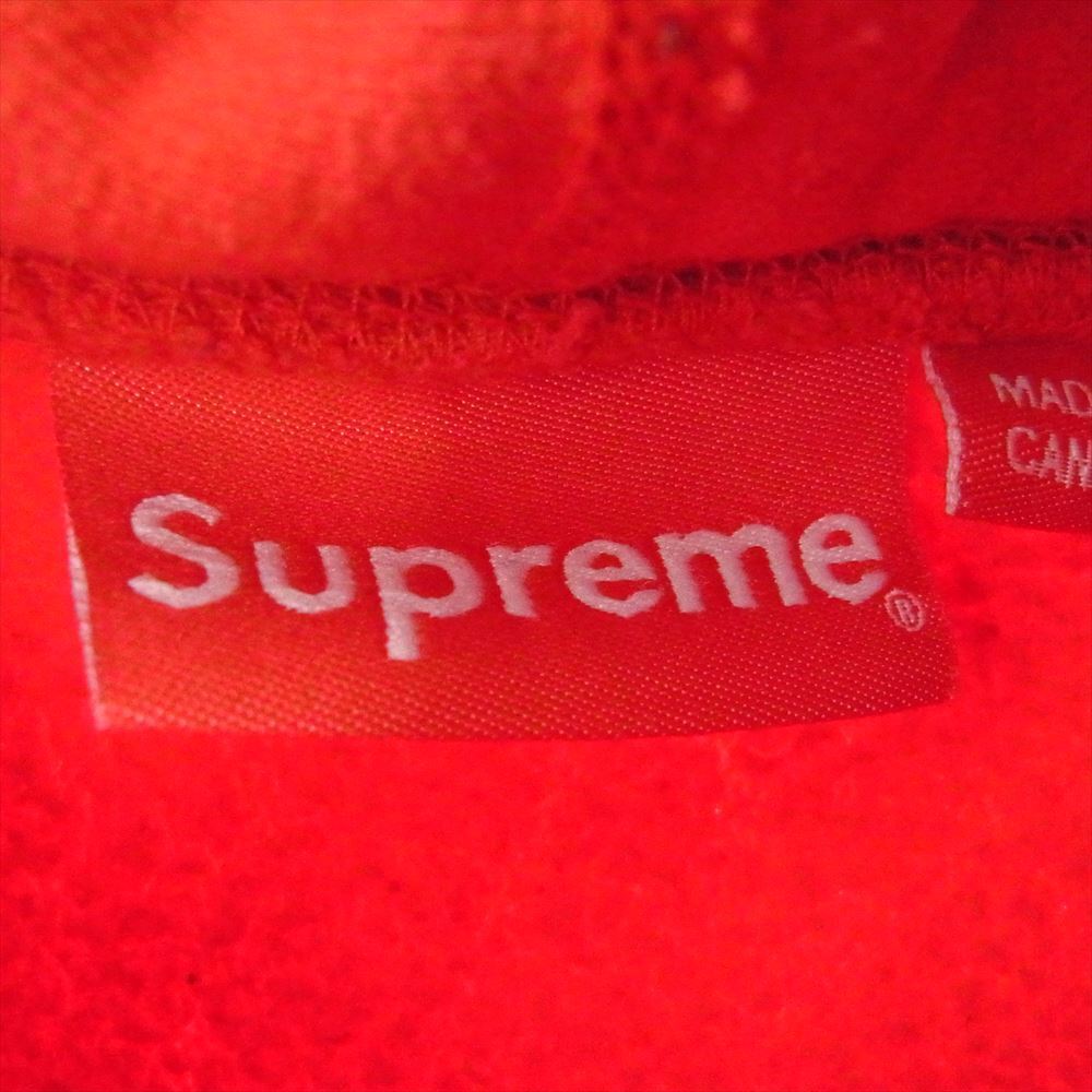 Supreme Hoodie Gradient Sleeve Hooded Sweatshirt Logo Pullover Red Men Size M