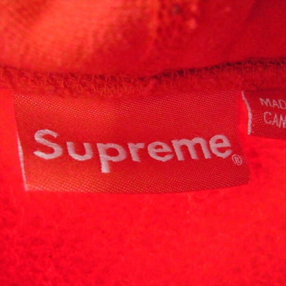 Supreme Hoodie Gradient Sleeve Hooded Sweatshirt Logo Pullover Red Men Size M