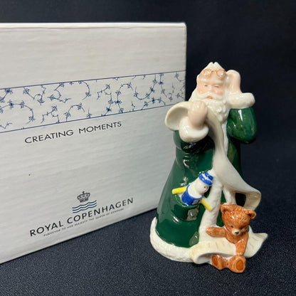 Royal Copenhagen Figurine 2003 Santa Claus With Original Box Green 769 Excellent