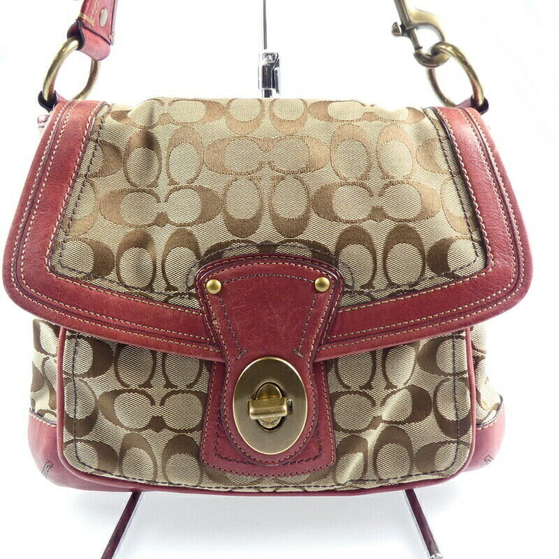 Coach Slim Flap Signature 10338 One Shoulder Bag F122