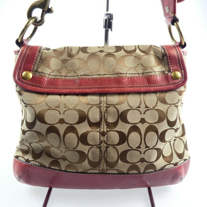 Coach Slim Flap Signature 10338 One Shoulder Bag F122