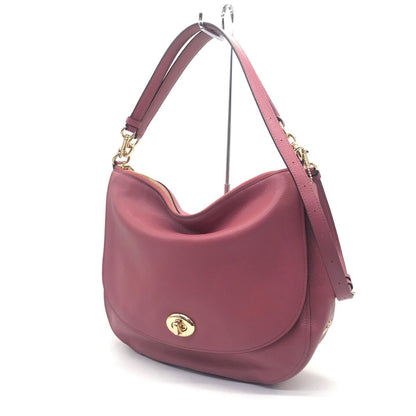 Coach Turnlock Hobo/2Way Bag/Handbag/Shoulder Bag/24771 Pink F122